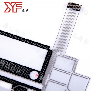 Interruttore sensibile al tocco trasparente