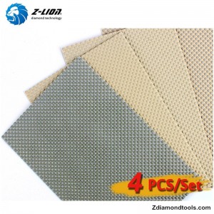 Lastra abrasiva diamantata flessibile in resina ZL-35B per pietra ricostruita