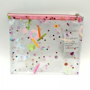 Confezione cosmetica in PVC glitter