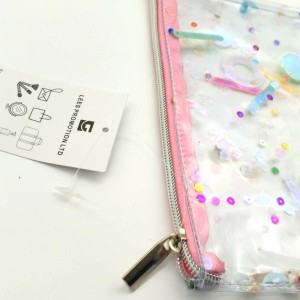 Confezione cosmetica in PVC glitter