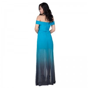 Gonna a fascia in chiffon con dissolvenza flash