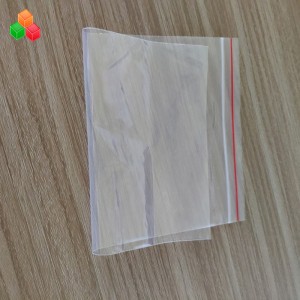 Prezzo di fabbrica personalizzato formato di stampa riutilizzabile chiaro stampa sigillo sacchetto di imballaggio in plastica PE chiusura lampo cerniera per alimenti \/ indumento