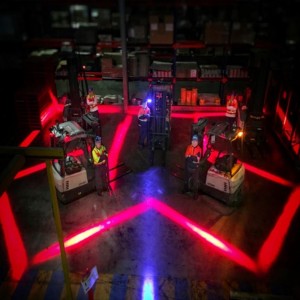 Stacker LED Sicurezza Colore azzurro \/ rosso