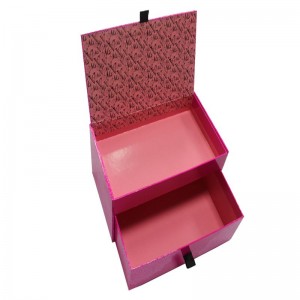 Confezione regalo professionale a doppio cassetto di tipo personalizzato di alta qualità