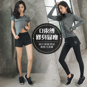 FDMF007- Tute sportive da donna 5 pezzi Fitness Yoga da corsa Tute sportive