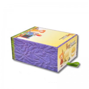 confezione regalo in carta personalizzata stile cassetto