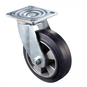 Heavy Duty: alloggiamento cromato con ruota in TPE Black2