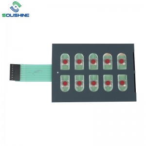 Interruttore a membrana personalizzato OEM con tastiera in gomma a caduta