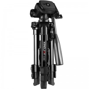 Tripode video leggero con meccanismo antiriflesso KINGJOY VT-850 con testa a tre vie