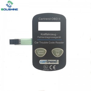 Membrana per pannelli di illuminazione a LED personalizzata in fabbrica con touchpad