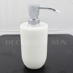 Set da bagno in marmo bianco puro