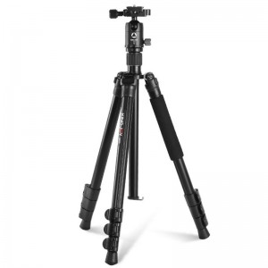KINGJOY G555 Kit monopiede per treppiede con fotocamera Flip Lock da 61,5 pollici \/ 156 cm, treppiede portatile leggero con testa a sfera panoramica a 360 ° + 1\/4 \