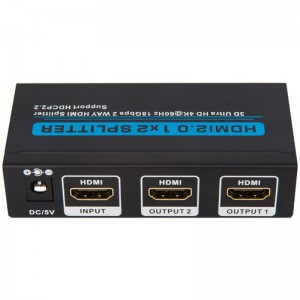 Supporto Splitter V2.0 HDMI 1x2 3D Ultra HD 4Kx2K @ 60Hz HDCP2.2