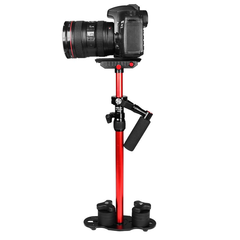 KINGJOY Stabilizzatore per videocamera portatile mini 600 mm / 23,62 pollici VS-060 per reflex