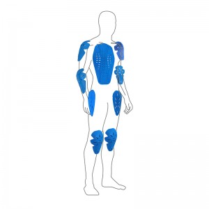 La schiuma ACF è trasformata in uno speciale corpo protettivo per la protezione del corpo umano. (ACF)