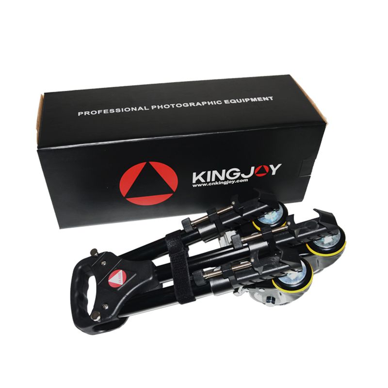Slider per carrello professionale treppiedi Kingjoy VX-600 con treppiede e altri accessori