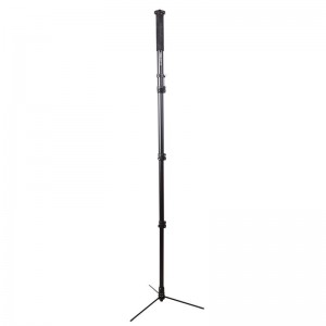 KINGJOY Supporto per treppiede, asta telescopica, monopiede in alluminio, altezza 1,71 m