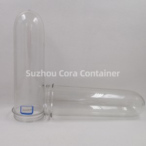 65mm 240g Dimensioni collo 72mm Plasitc Preform per animali domestici per olio per bevande