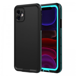 caso di telefono a prova di vita iphone 11 miglior borsa a prova d'acqua per la custodia del telefono a nuoto iphone 11 (blu) con copertura di colore solido