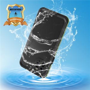 Universal waterfly case case a prova d'acqua del cellulare iphone phone a prova d'acqua per iphone 11 pro(nero) con copertura di colore solido posteriore