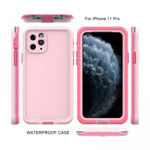 Apple iphone 11 pro impermeabile 100 caso di telefono impermeabile iPhone 11 prowatery puth (rosa) con copertura di colore solido