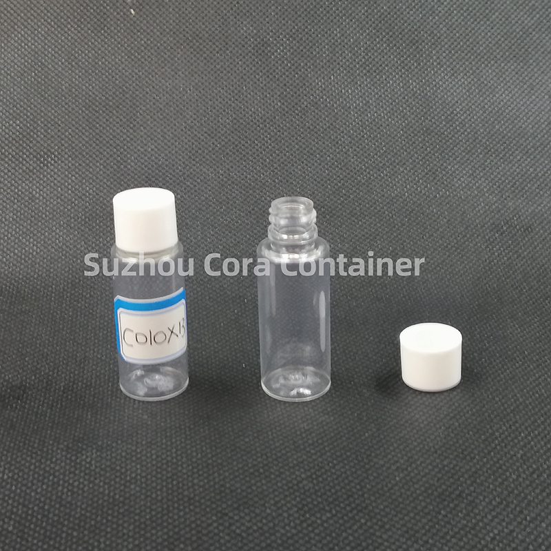 10ml Neck Size 13mm Pet Cosmetico Bottiglia di plastica con cappello a schermo