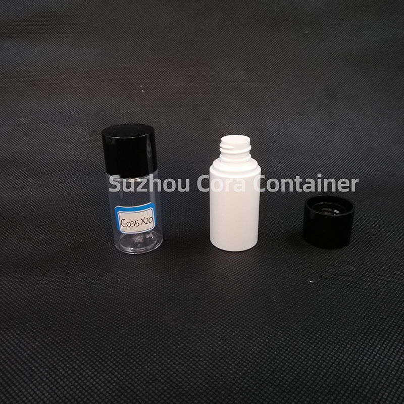 Dimensione del collo 35ml 20mm Pet Cosmetico Bottiglia di plastica con cappello a schermo