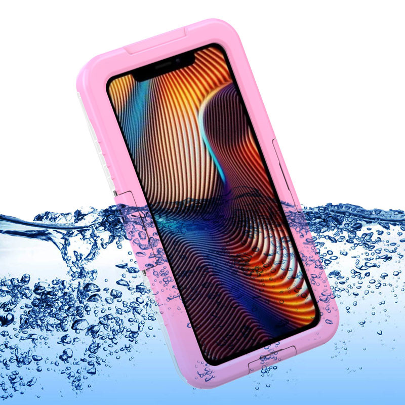 Cheap iphone XR case case lifefacture wher&_; to buy underweat iphone case impermeabile case for phone and portafogli (Pink)