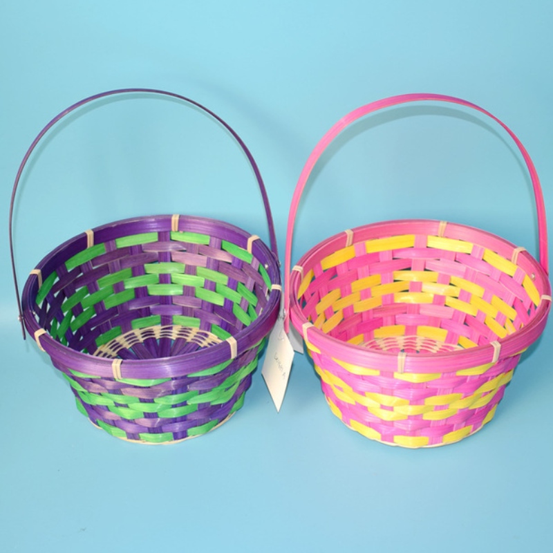 Cestino colorato di Pasqua con manico