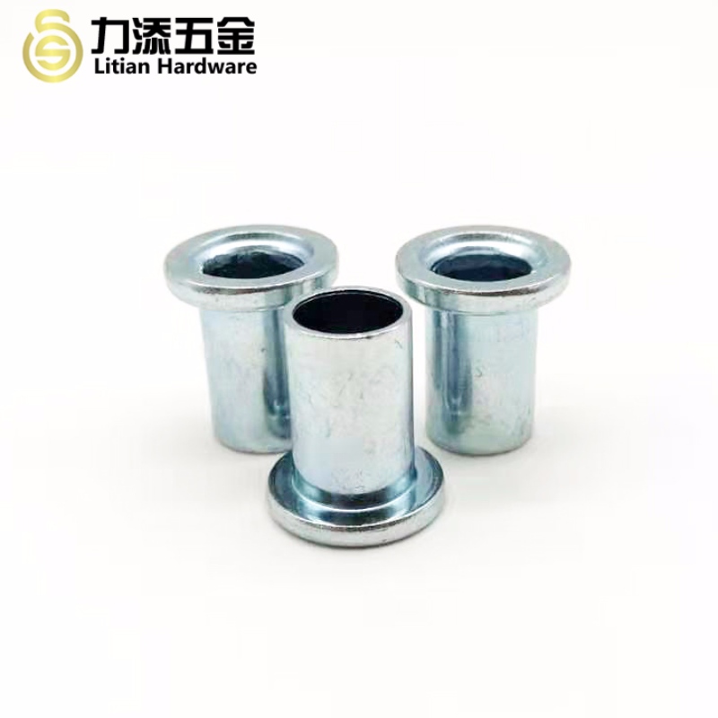 Manicotto cilindrico di tipo T in acciaio al carbonio zincato non standard