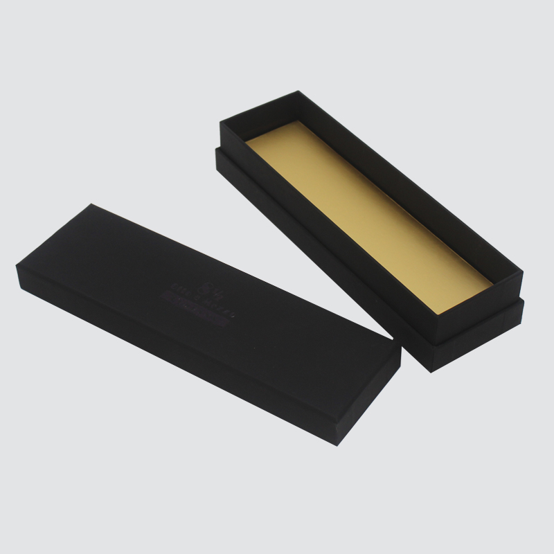 Contenitore di regalo su misura degli accessori della collana dei gioielli della scatola nera classica su misura