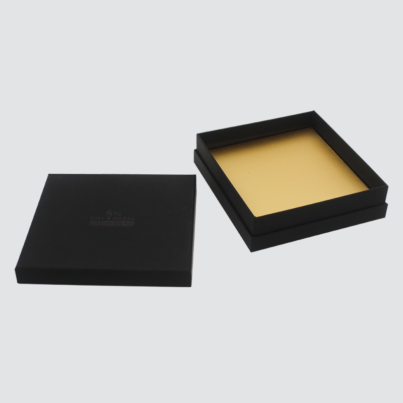 Contenitore di regalo su misura degli accessori della collana dei gioielli della scatola nera classica su misura