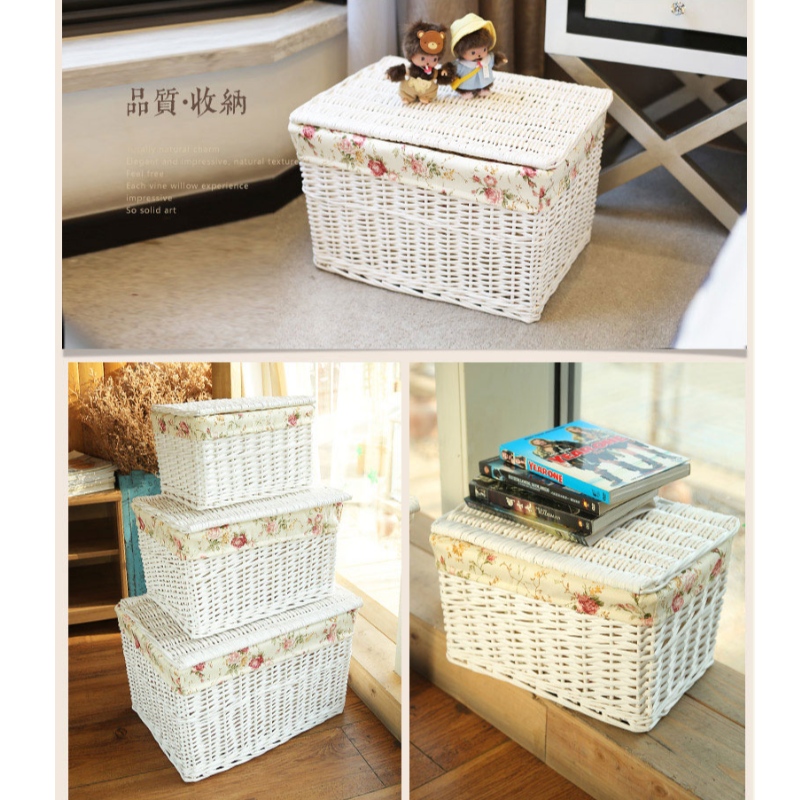 Cestino portaoggetti da scrivania fatto a mano