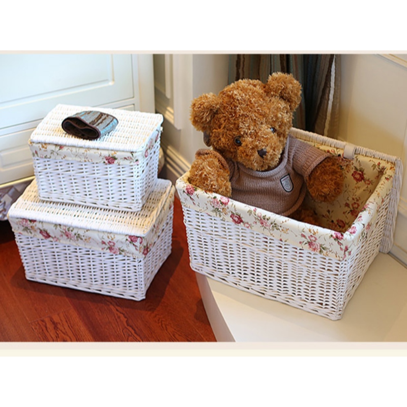 Cestino portaoggetti da scrivania fatto a mano