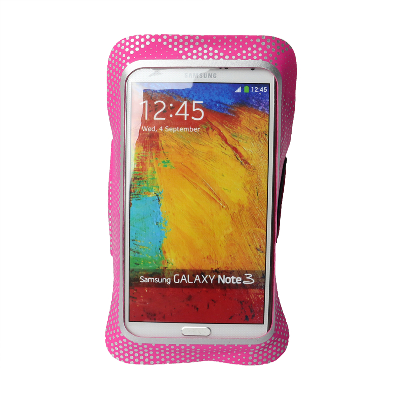 Rose Pink Unisex Sport Running Man Bag Lycra Cell Phone Armband