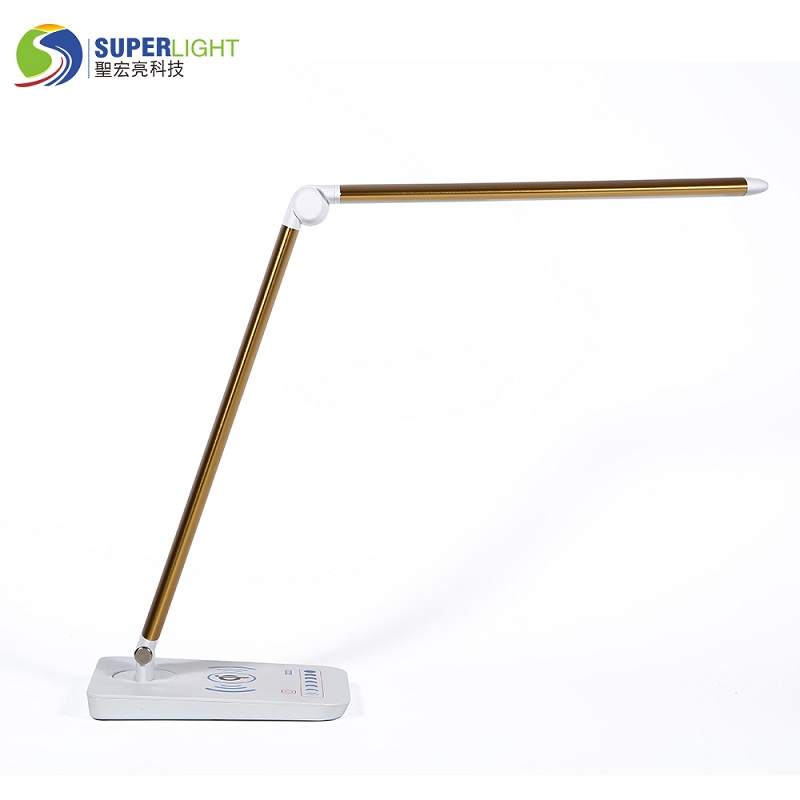 585SW luce di scrivania con scrivania a ricarica wireless illuminazione guidata 8w