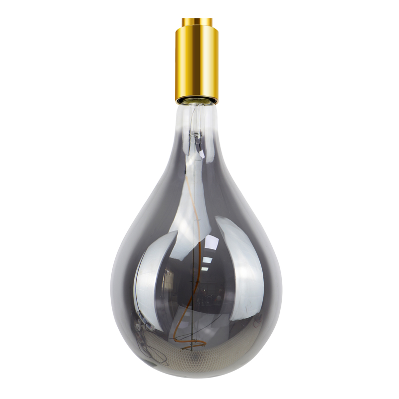 A60 Rivestimento di colore giallo ambra vetro 3.5w luce a spirale filamenti