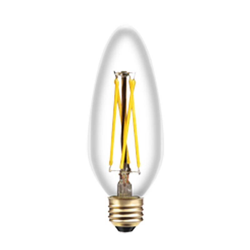 C35 Lampada a incandescenza a incandescenza leggera, a piccole dimensioni, lampada bianca calda e calda