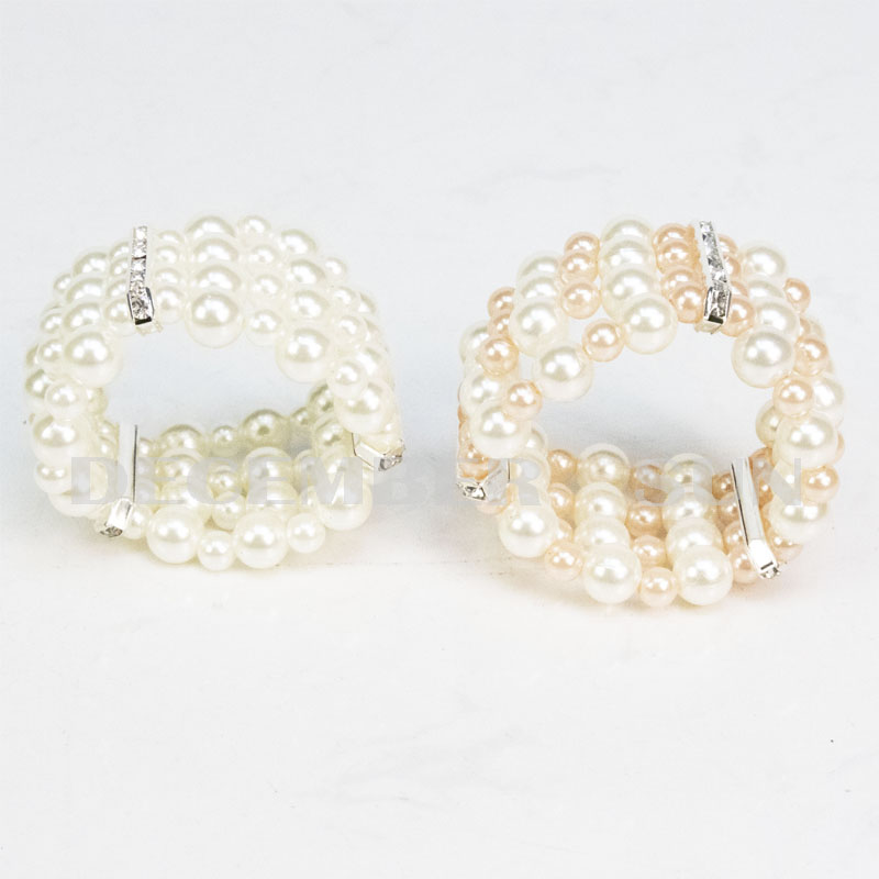 Portatovagliolo di perle splendente all'ingrosso