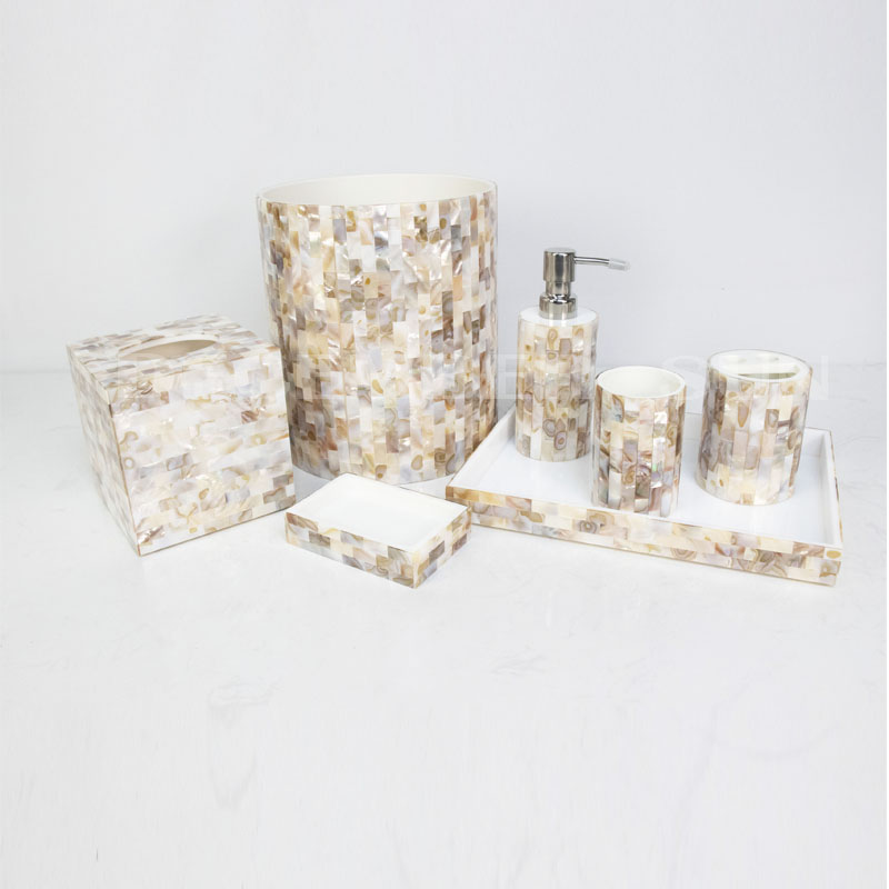 Set di accessori da bagno in resina per hotel di design