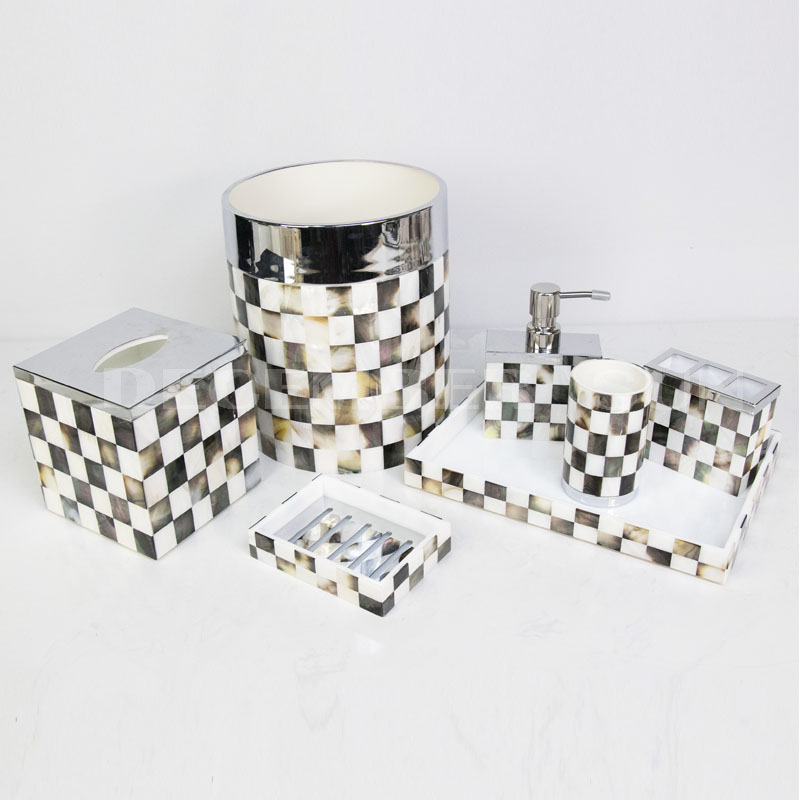Set di accessori da bagno in resina per hotel di design