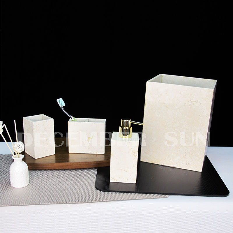 Accessori da bagno in marmo all'ingrosso per bagno