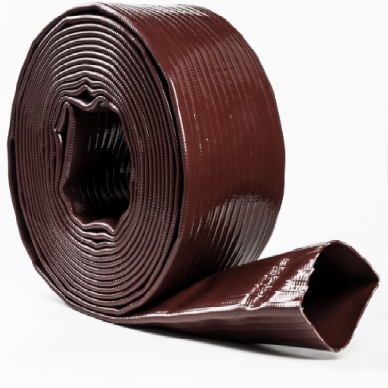 Tubo flessibile per irrigazione dell'acqua in PVC piatto posato su misura