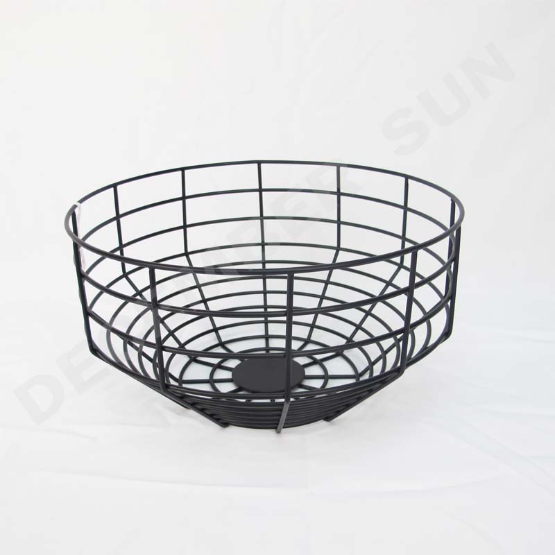 Cesto di frutta rotonda in metallo