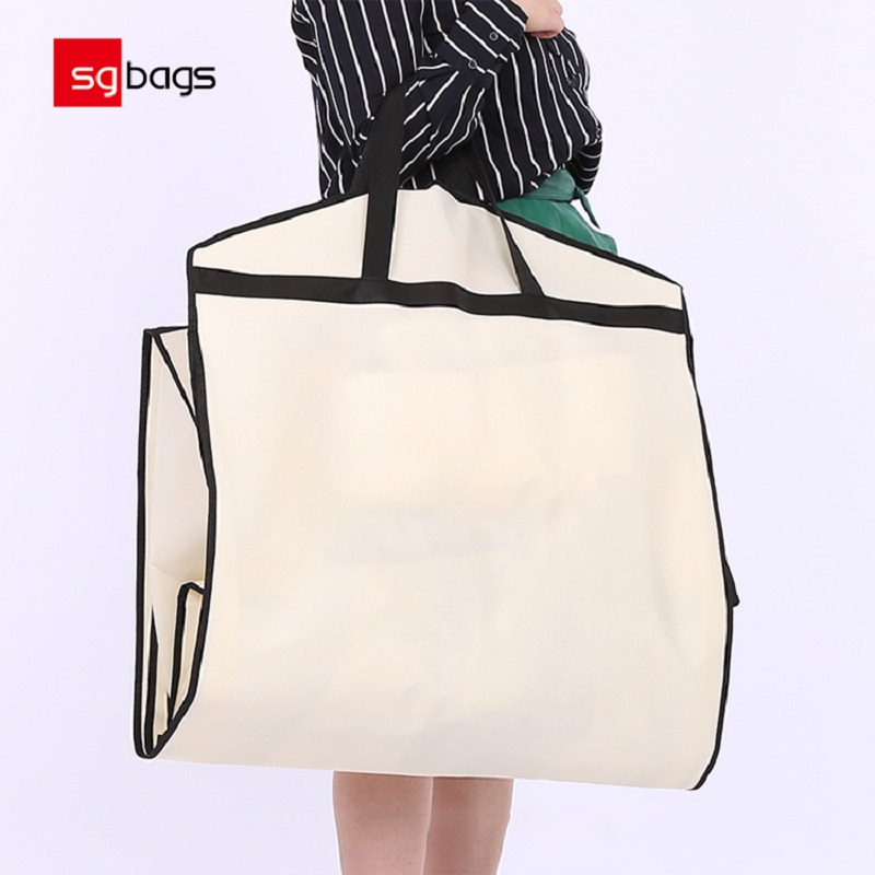 SGW02 Borsa per indumento non tessuta per abito da sposa con abito lungo da sposa con logo personalizzato all'ingrosso di qualità