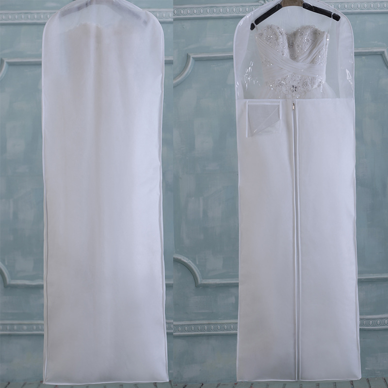 Borsa dell'indumento dell'abito di nozze di qualità su ordinazione del modello resistente alla polvere SGW09 per nozze usata