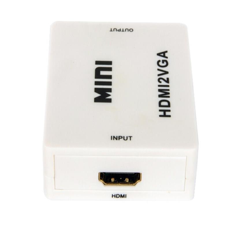 Mini formato HDMI a VGA + convertitore audio 1080P