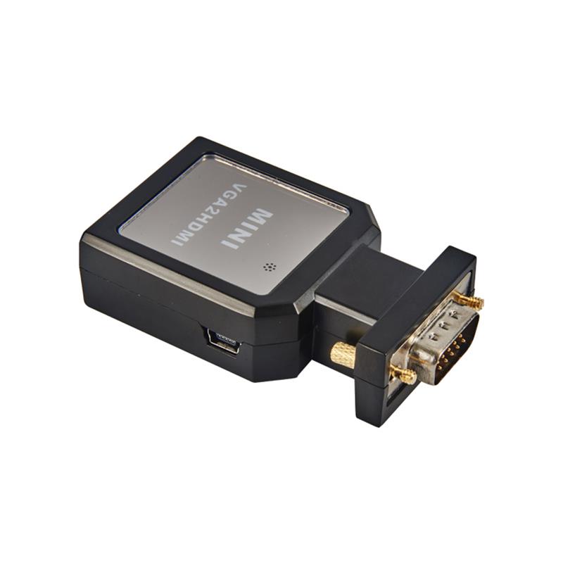 Custodia in metallo MINI Size VGA + convertitore audio / HDMI da 3,5 mm