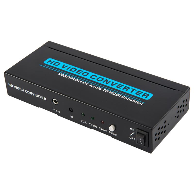 VGA / YPbPr + R / L Convertitore da audio a HDMI 1080P