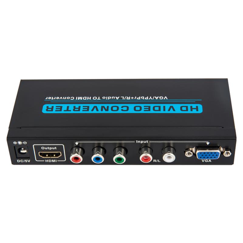 VGA / YPbPr + R / L Convertitore da audio a HDMI 1080P